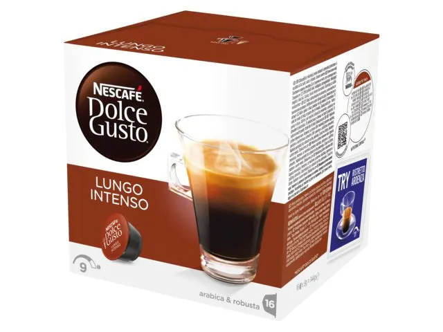 Koffiecups Dolce Gusto lungo intenso 16 stuks