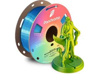 PLA Dual Silk 1,75mm geel-blauw 1kg Panchroma 3D Filament - 2