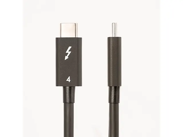 1 meter Thunderbolt 4 kabel 40Gbps, 100W Power Delivery en 4K/8K video