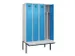 locker met bank,voor scheiding van kleding,HxBxD 2120x1200x815mm,4vak
