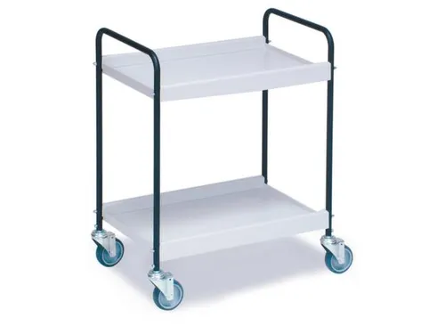 Universele Wagen Staalbuis 40kg 625x390mm 2 Etages Zilvergrijs