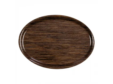 Roltex Dienblad Houtlook Melamine Dessert Ovaal 28x20cm