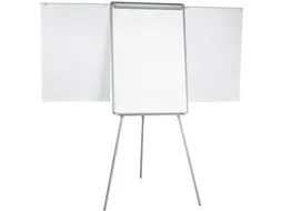 Flipchart Magnetisch Met Zijarmen Uitschuifbaar 100x70cm Lichtgrijs
