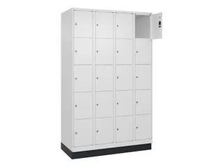 lockerkast,HxBxD 1950x1200x500mm,4x5vakken,vak B 300mm,cil.-slot - 1