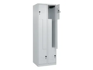 Z-garderobekast,HxBxD 1850x600x500mm,vak B 150/300mm,draaigrendel - 2