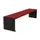 zitbank,B 1800mm,3latten,hout-zitting Mahonie,zitting H 450mm