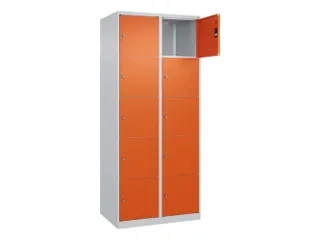 lockerkast,HxBxD 1850x800x500mm,2x5vakken,vak B 400mm,cil.-slot - 1