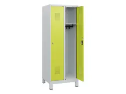schoollocker,HxBxD 1630x600x500mm,2vak,vak B 300mm,cil.-slot,voeten