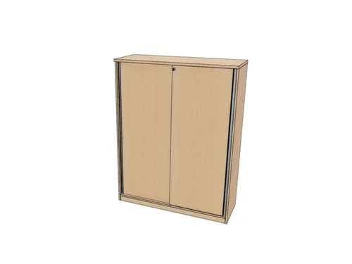schuifdeurkast,HxBxD 1545x1200x445mm,NE-esdoorn