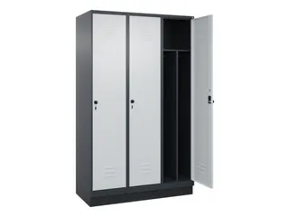 locker voor scheiding van kleding,HxBxD 1950x1200x500mm,3vak - 2
