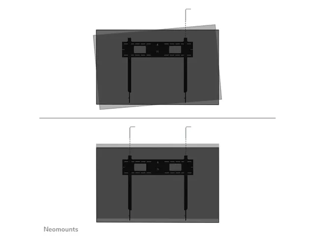 Neomounts LEVEL-750 WL35-750BL18 Support mural inclinable robuste pour