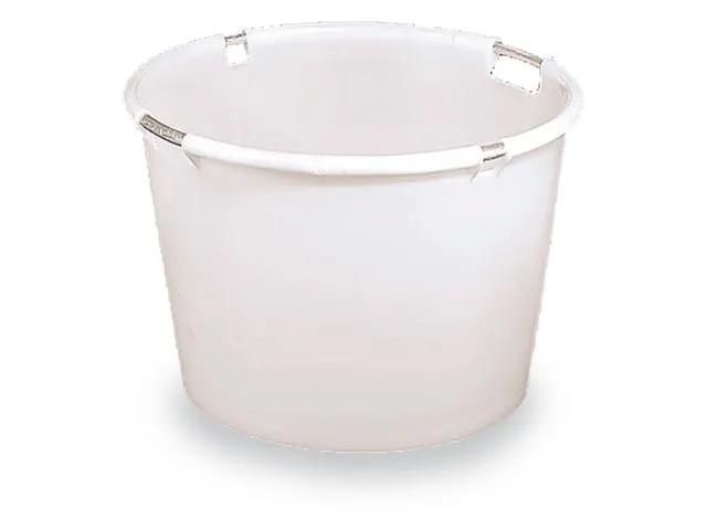 Conische Bak PE Aluminium-Buisframe 400x650/500mm 80L Wit Rond