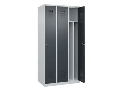 locker voor scheiding van kleding,HxBxD 1850x900x500mm,3vak
