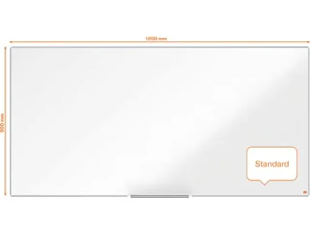 Impression Pro magnetisch whiteboard, gelakt staal, ft 180 x 90 cm