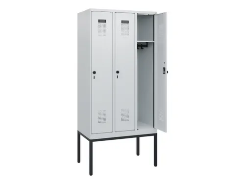 schoollocker,HxBxD 1950x900x500mm,3vak,vak B 300mm,draaigrendel