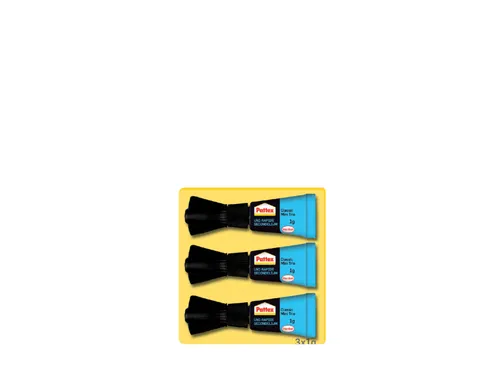 Secondelijm Pattex Classic mini trio tube 3x1gram op blister
