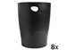 Corbeille-à-papier Ecobin Ecoblack - Noir