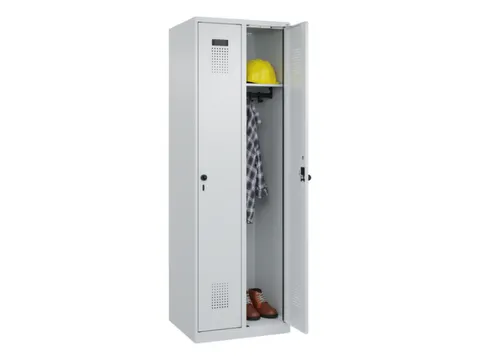 locker,HxBxD 1850x600x500mm,2vak,vak B 300mm,draaigrendel