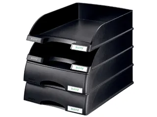 Brievenbak Leitz 5210 Plus zwart met lade A4 - 2