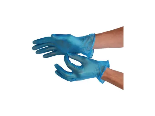 Vinyl Handschoenen Poedervrij Blauw Maat M 1000 Stuks