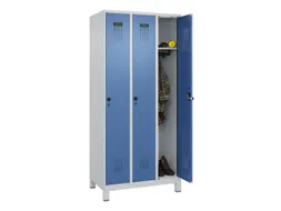 locker,HxBxD 1950x900x500mm,3vak,vak B 300mm,draaigrendel,voeten