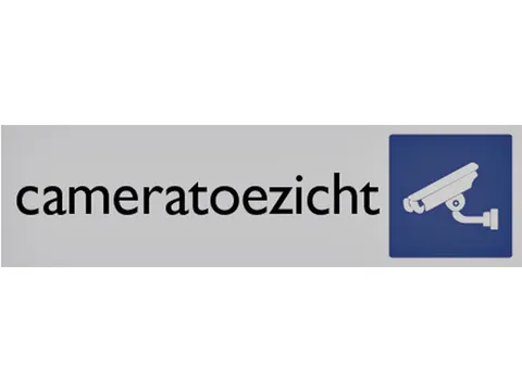 Infobord pictogram cameratoezicht 165x44mm