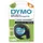 Lettertape Dymo 12267 Letratag 12mm Plastic Zwart Op Transparant