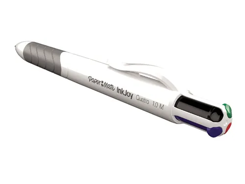 Balpen Paper Mate Inkjoy 4 kleuren Quatro standaard medium