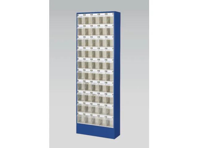 Bloc À Tiroirs Transparents 50Bacs Plastique Abs Corps Ral5010