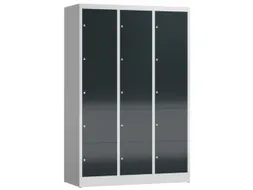 lockerkast,HxBxD 1800x1185x500mm,3x5vakken,vak B 395mm,cil.-slot