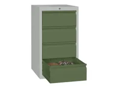 ladekast 900x500x500mm 4laden cilinderslot RAL7035 front RAL6011