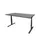 Bureau Linesto Plus Hoogte instelbaar 180x90cm Logan eik T-poot Zwart