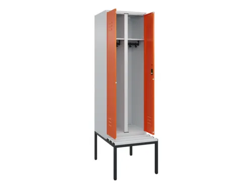 locker voor scheiding van kleding,HxBxD 2120x600x815mm,2vak