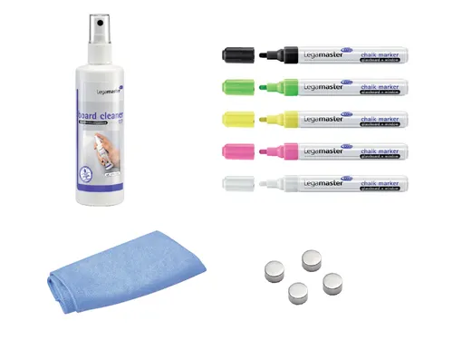 Glasbord Legamaster starterkit 11-delig