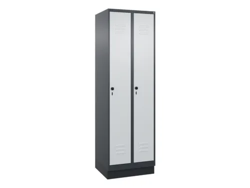 locker voor scheiding van kleding,HxBxD 1950x600x500mm,2vak