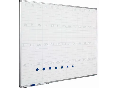 Planbord Softline profiel 8mm 90x120cm Jaaroverzicht