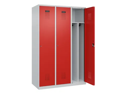locker voor scheiding van kleding,HxBxD 1850x1200x500mm,3vak