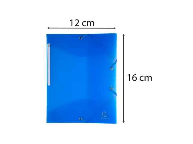 Elastomap 3 kleppen Polypro Chromaline pocket formaat 12x16cm Assorti