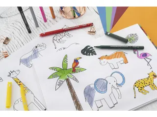 Viltstift Eberhard Faber Animal assorti etui à 12st. - 3