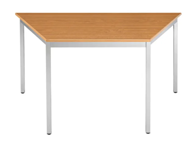 Tafel Trapeziumvormig 120x60 Cm Frame Aluminium Blad Kersenhout