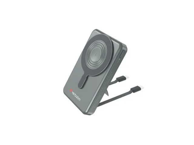 Charge 'n' Go Power Bank Magnetisch draadloos opladen 10.000mAh Grijs