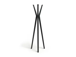 Kapstok DURASTORE 6 haken aluminium zwart 160cm - 2