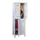 dubbeldekse locker,HxBxD 1850x600x500mm,2x2vak.,RAL7035,front RAL7035
