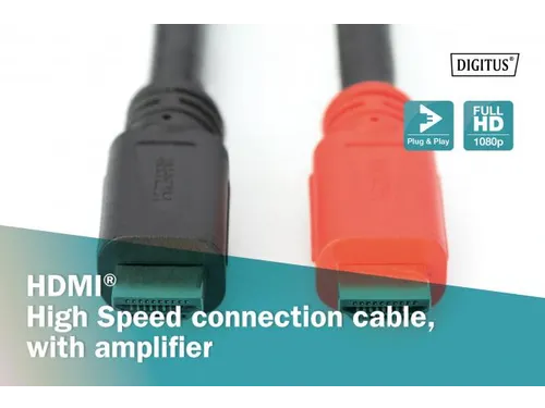 HDMI High Speed-aansluitkabel Type A m/amp. St/St 20m Full HD