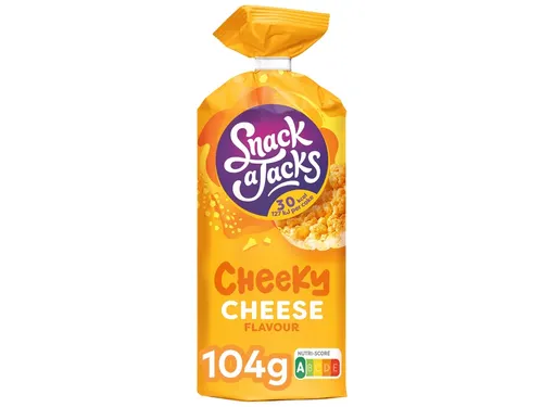 Rijstwafel Snack-a-Jacks cheese pak 104 gram