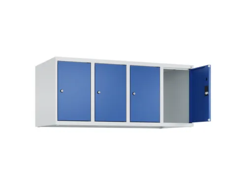 opzetkast,v. locker,4vak.,vak B 300mm,HxBxD 500x1200x500mm,vleugeldeur