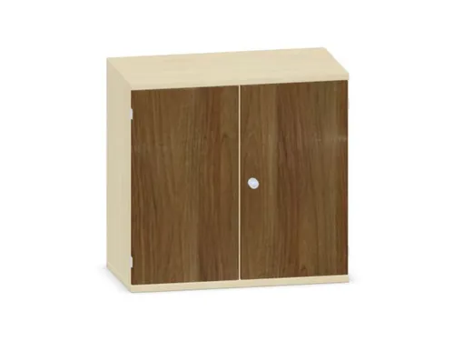 kantoorkast,HxBxD 770x800x430mm,decor romp esdoorn,decor front noten