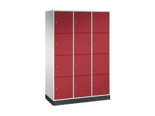 grootvolume-lockersysteem,RAL 7035/RAL 3003,HxBxD 1950x1220x500mm