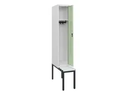 locker met bank,HxBxD 1950x300x815mm,1vak,vak B 300mm,cilinderslot