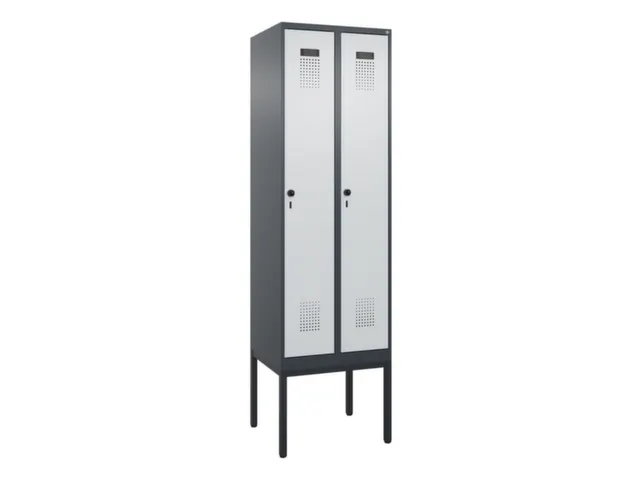 locker voor scheiding van kleding,HxBxD 2120x600x500mm,2vak